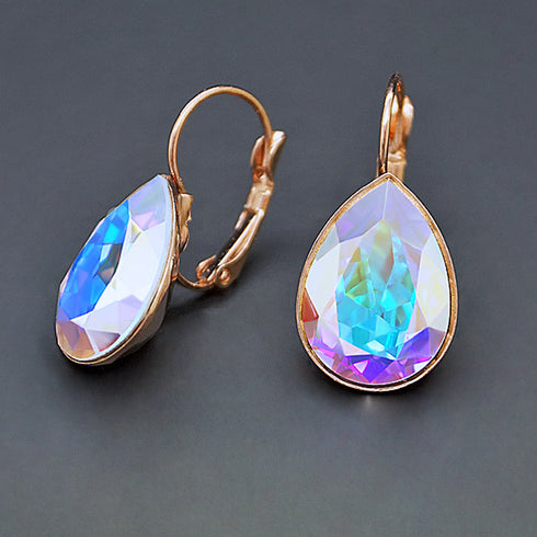 Auskari "Kristāla Lāse II (Aurore Boreale)" ar Swarovski™ kristāliem